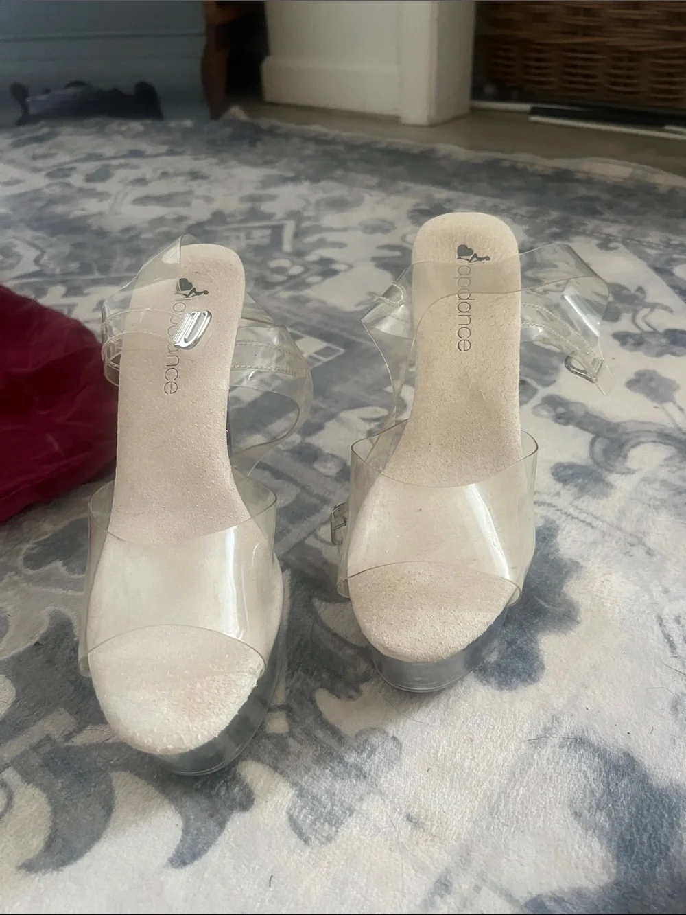 Pleaser Clear Platform Heels - Transparent